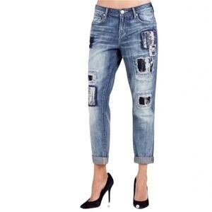 True Religion Blue Cameron Slim Boyfriend Jean Size 27